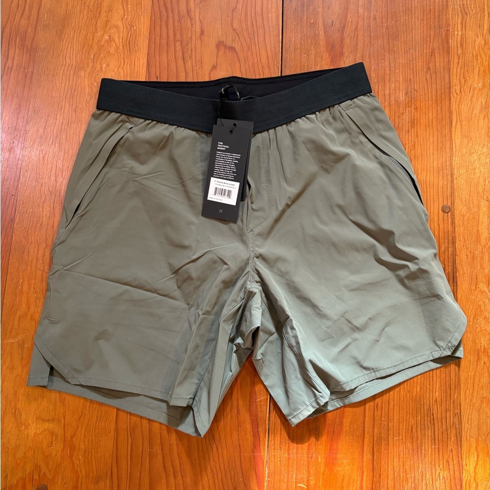 Ten Thousand Mens Tactical 7in Short Lined Military Swimming Run ODGREEN Small